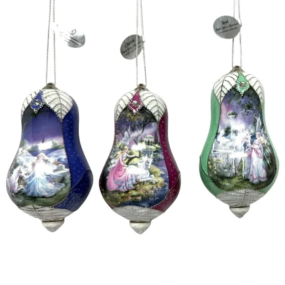 The Bradford Edition-24 Fairyland Heirloom Porcelain Ornaments RARE